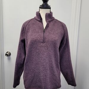 Stormpack Sunice Size M Purple Fleece 1/2 Zip Sweater